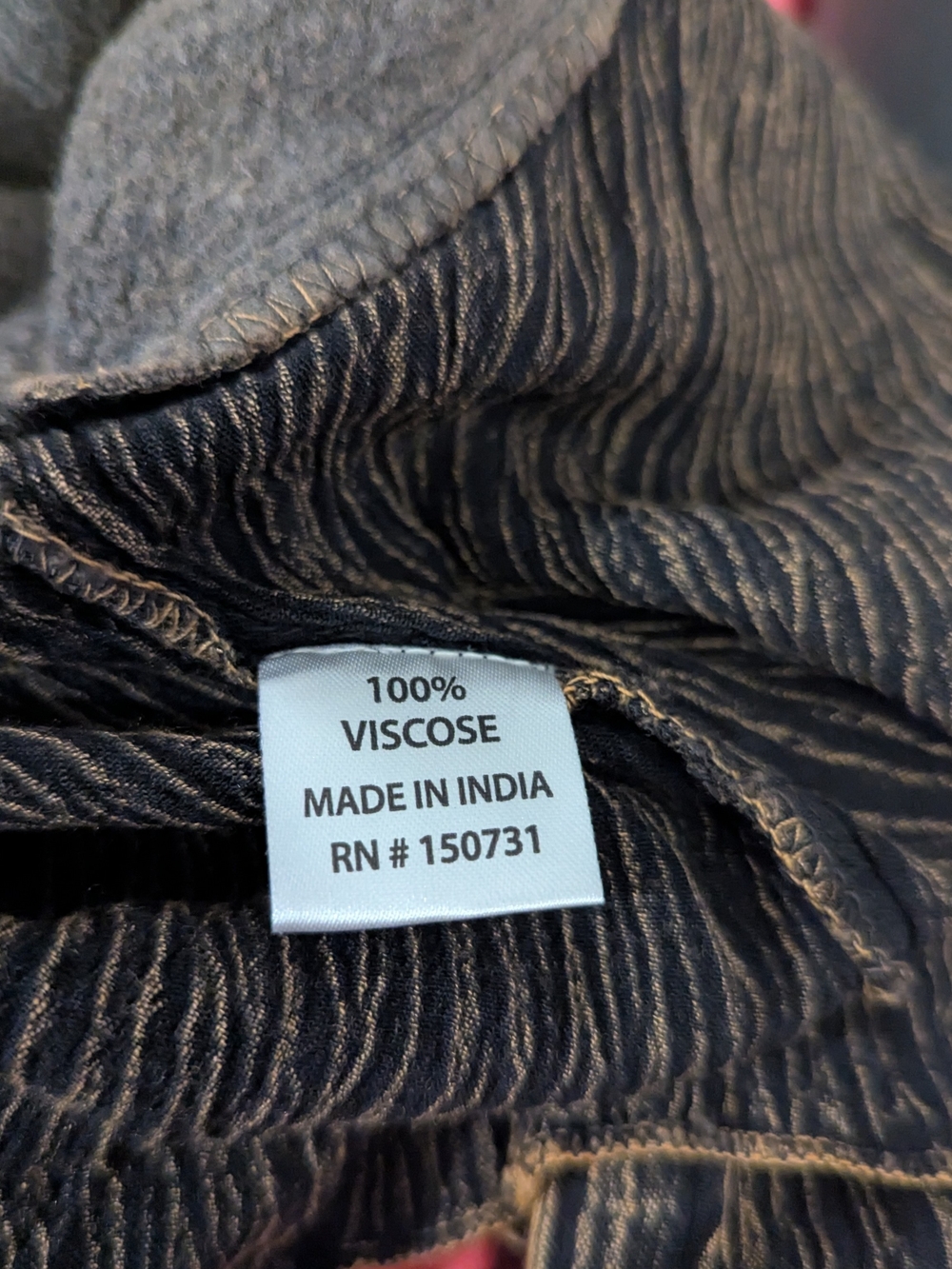 Women's Brown Textured Fringe Jacket - Picture 4 of 4